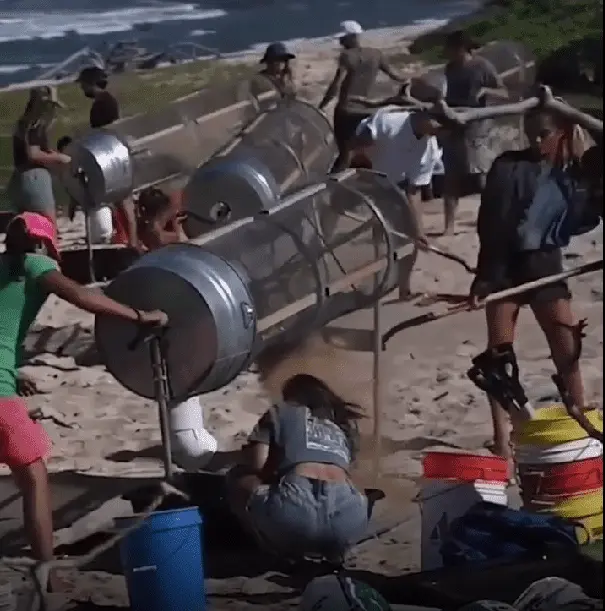 A Device That Filters Plastic Out Of Beach Sand