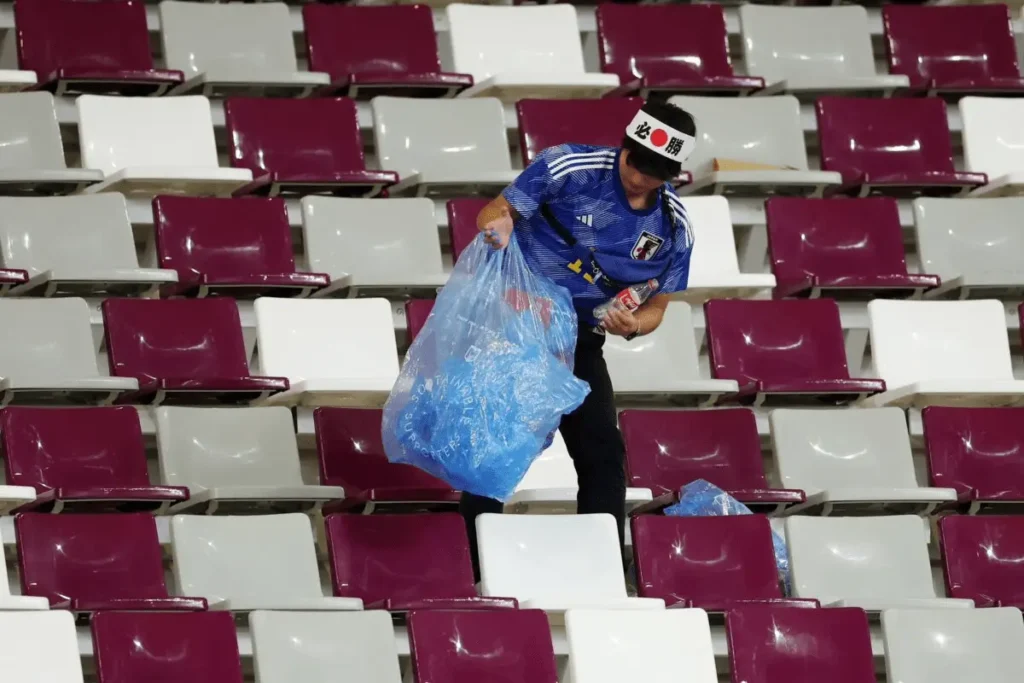 Why Are Japanese Fans Cleaning The Stadiums Post Match?