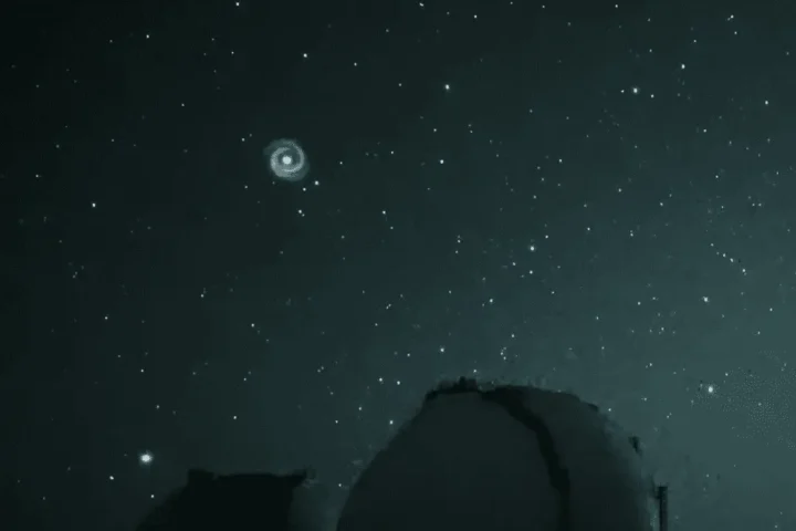 Mysterious Blue Spiral Captivates Subaru Telescope Viewers in Hawaii