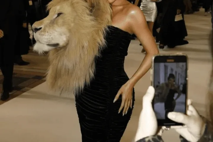 Animal Activists Divide Over Kylie Jenner’s Lion Head Gown at Paris Couture Week