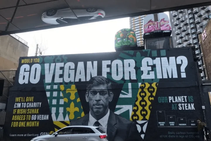 Gen V Challenges Rishi Sunak to go Plant-Based for 1 Million Charitable Donation