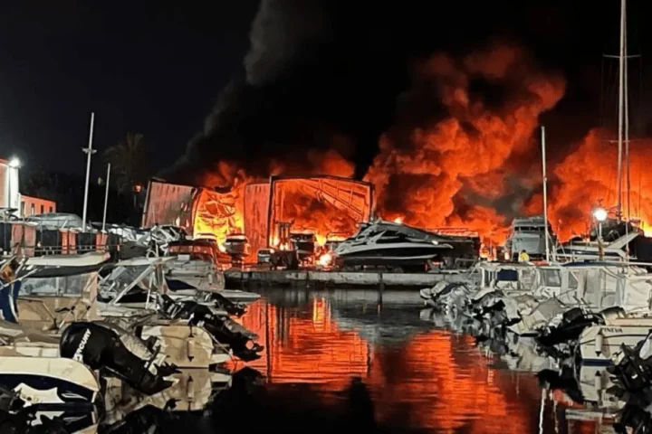 More Than 80 Boats Destroyed By Fire At Marbella Marina