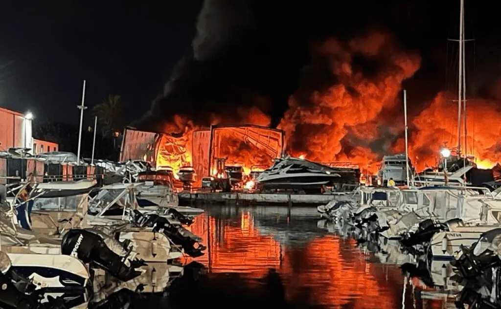 More Than 80 Boats Destroyed By Fire At Marbella Marina