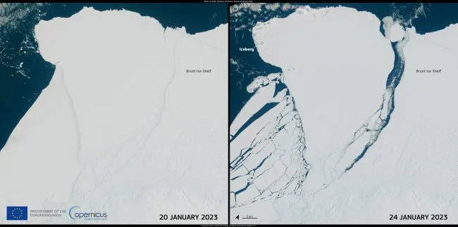 London-Sized Iceberg Calves from Antarctic Shelf Near British Research Station