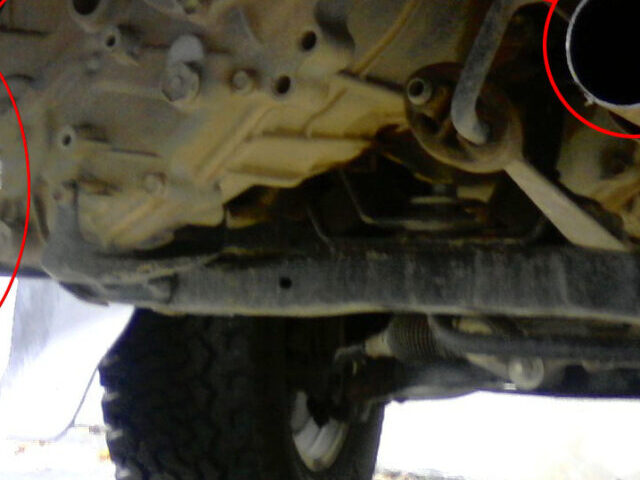 This is the undercarriage of my friend and coworker's 2001 Tacoma.