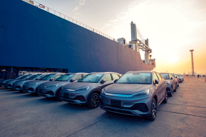 BYD Passengers Vehicles at Port