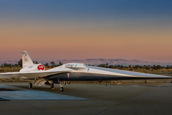 Lockheed Martin Skunk Works® rolled out the X-59, a unique experimental aircraft designed to quiet the sonic boom, at a ceremony in Palmdale, California, Friday.