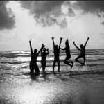 Enjoying in the Sea Beach
