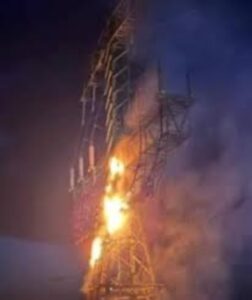 Fire attack on Tesla's Berlin Factory.