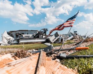 Impact of tornado on a house in Texas. Photo Credit: Gov. Greg Abbott (X formerly Twitter)