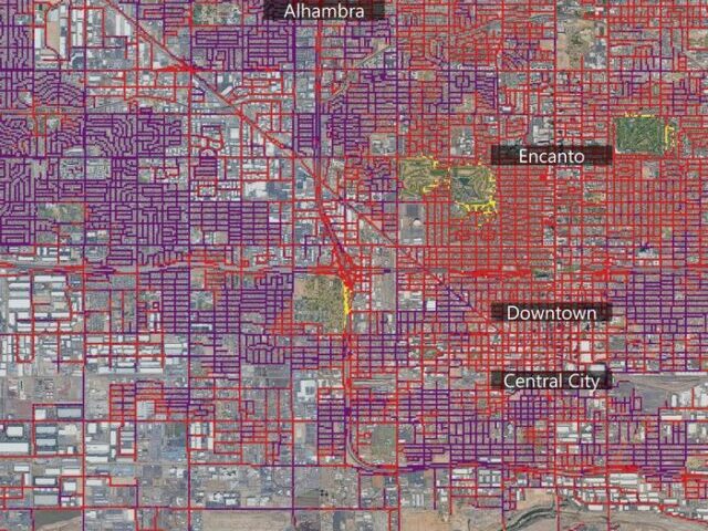 NASA’s ECOSTRESS Maps Burn Risk Across Phoenix Streets Photo Credits : NASA