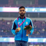 Praveen got the second spot in Men’s high jump T64 category with the best jump of 2.07m at the athletics event.