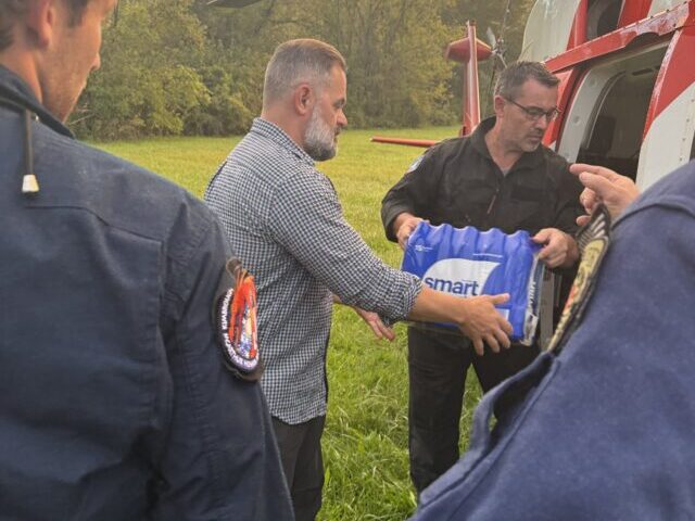 Rep. Cory Mills' delivering supplies to the hurricane-affected region.
