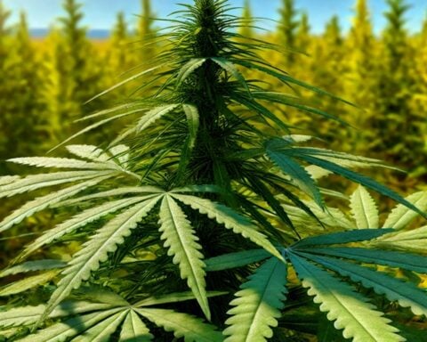 Hemp plant growing in a field Photo Source: Wikikarate24 (CC BY 4.0)