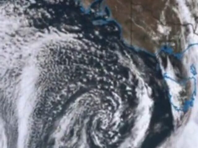 Representative Image: Satellite view of a cyclone over the ocean near a landmass. Photo Source: Bureau of Meteorology, Australia (X.com)