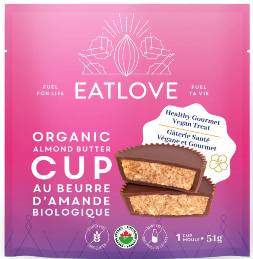 Organic Almond Butter Cup.Photo Source: Goverment of Canada