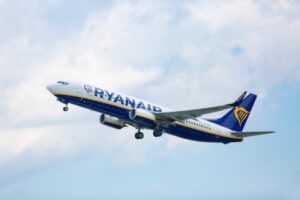 Representative Image. Ryanair Plane taking off.