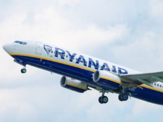 Representative Image. Ryanair Plane taking off.