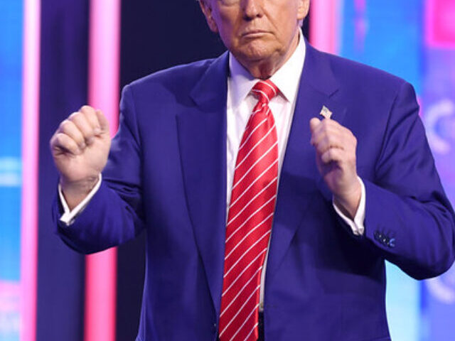 President-elect of the United States Donald Trump speaking with attendees at the 2024 AmericaFest at the Phoenix Convention Center in Phoenix, Arizona. Photo Source: Gage Skidmore (CC BY-SA 2.0)