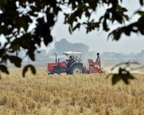 Representative Image: Agriculture in Punjab, Tractor in field, Field preparation Wheat farming in Punjab, India. Photo Source: CIAT (CC BY-SA 2.0)