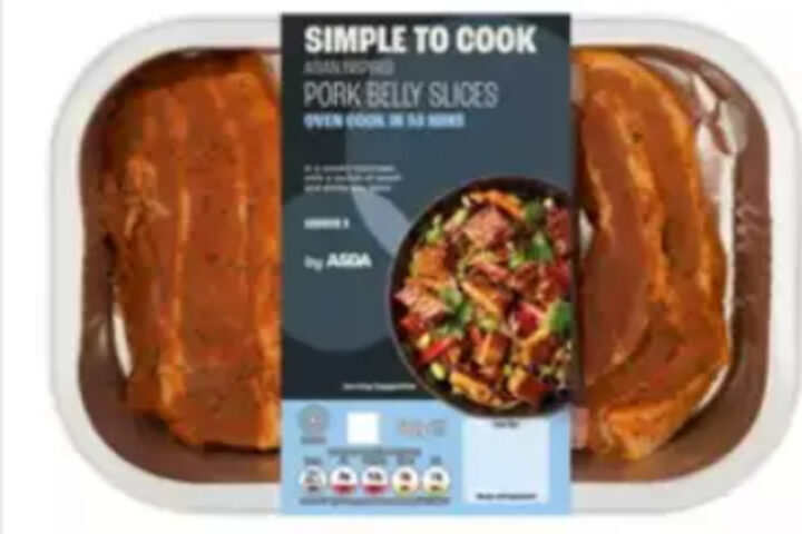 A picture of a prepared dish on the packaging, suggesting how the final cooked product might look. Photo Source: ASDA