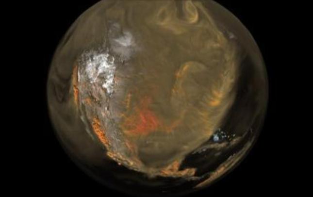 With Supercomputing technology discovering new ways to see invisible carbon emissions moving everywhere in the world by Hollywood VFX.
