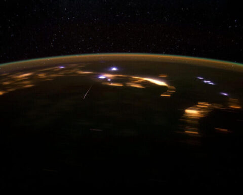 Lyrid meteor shower.Photo Source: NASA