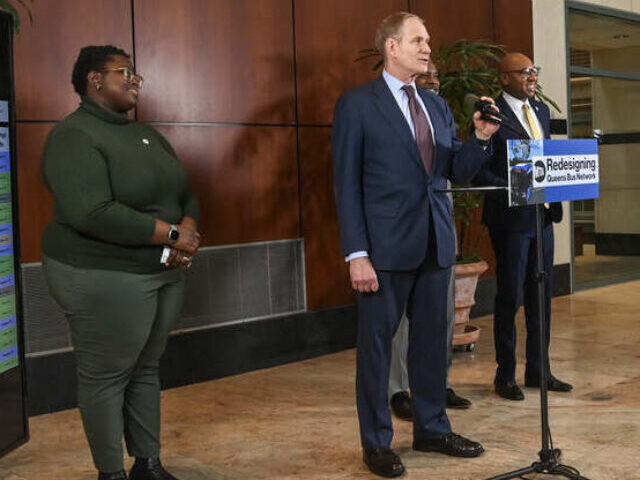 A press conference regarding the redesign of the Queens Bus Network by the MTA (Metropolitan Transportation Authority). Photo Source: MTA