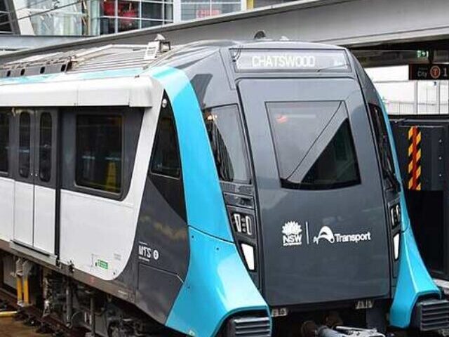 Representative Image: Sydney Metro Alstom Metropolis unit no. 1202 following its arrival at Chatswood railway station after operating a Metro North West Line service from Tallawong. Photo Source: Wikimedia- Bahnfrend (CC BY-SA 4.0)