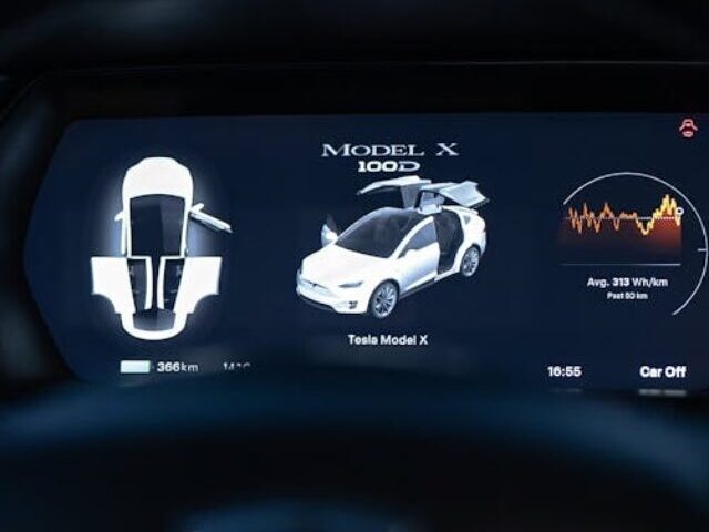 Representative Image: Dashboard of Tesla Model X. Photo Source: Vladimir Srajber (Pexels)