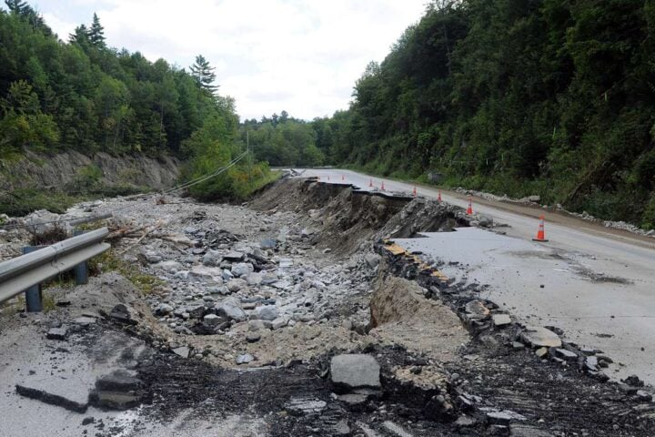 Damage to U.S. Highway after Hurricane Photo Source: GetArchive