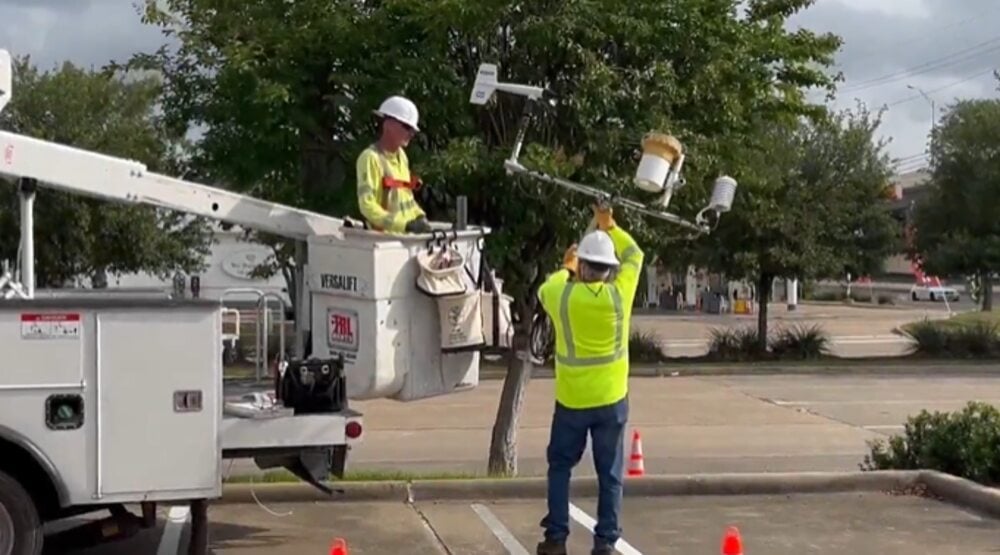 Installation of first phase of 100 weather stations will enhance and improve storm mobilization, preparation and response to major weather events. Photo Source: CenterPoint Energy - Texas (X)