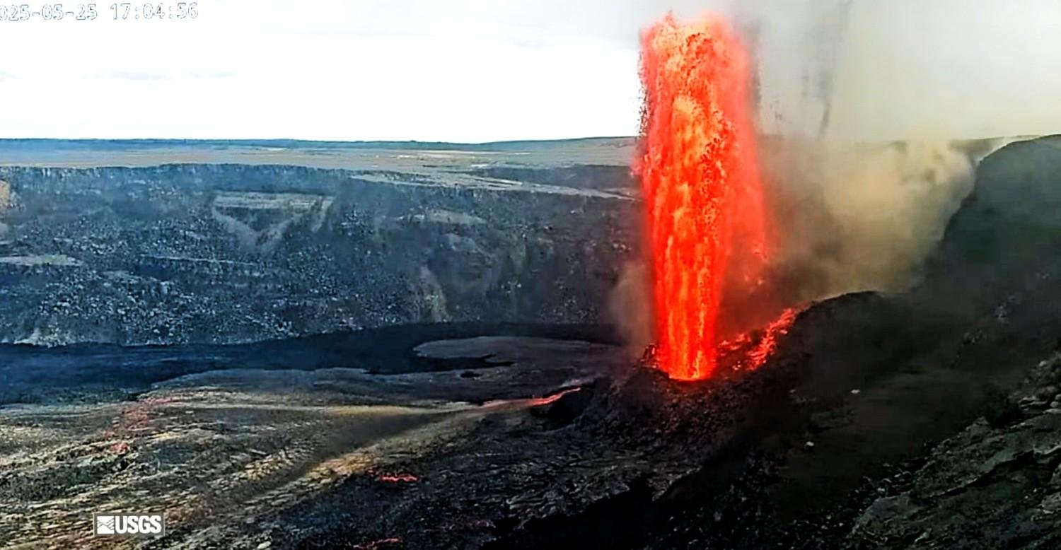 Lava erupts from Kilauea. Photo Source: USGS