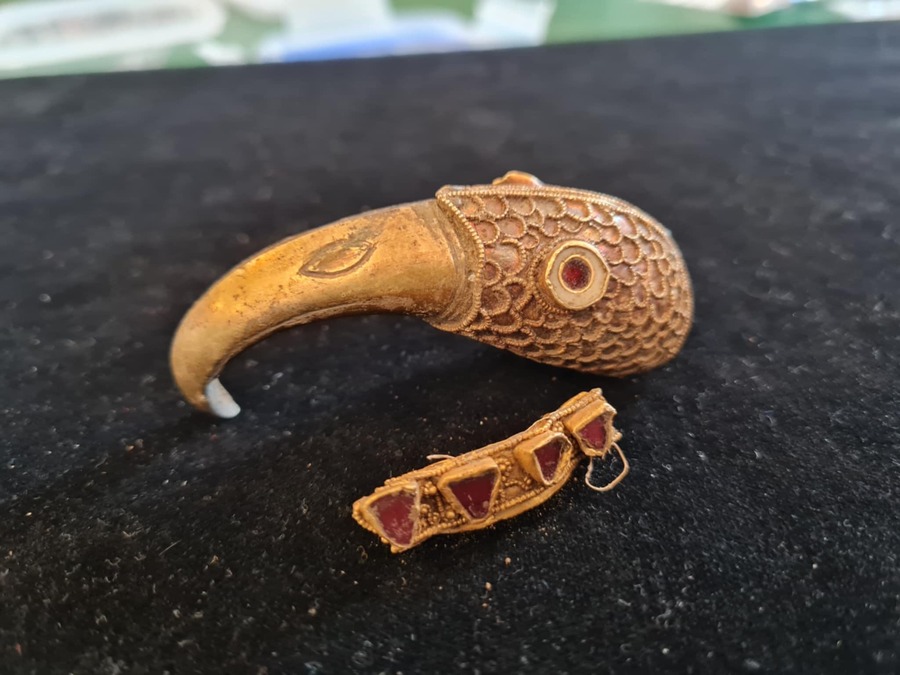 Gold Raven Head. Photo Source: Minelab Metal Detectors (Facebook)