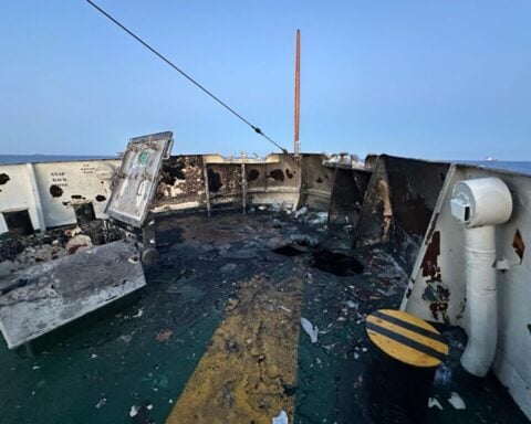 Drone Attack - Photo Source- FREEDOM FLOTILLA