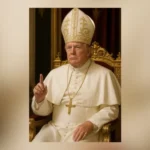 An AI-created image showing President Trump dressed as the pontiff was shared by the White House on social media.(Credit:@WhiteHouse/X)