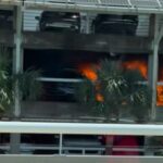 Active fire in the Jacksonville International airport parking garage.