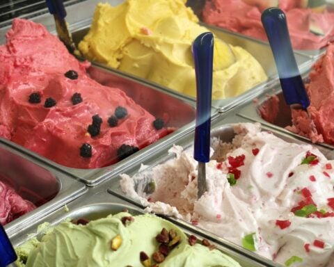 Assorted Ice Creams.