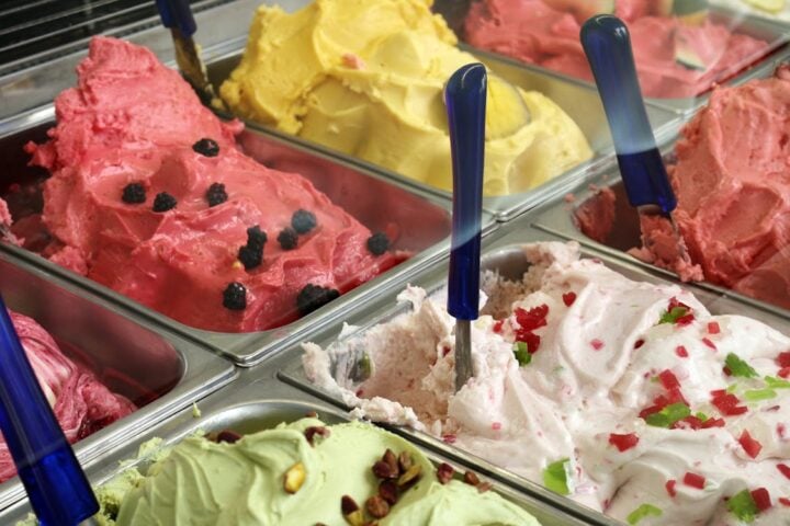 Assorted Ice Creams.