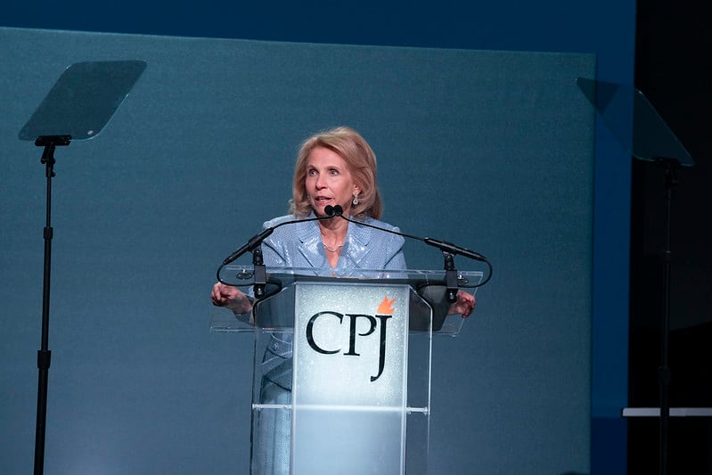Shari Redstone speaks at the 2022 CPJ International Press Freedom Awards (CC BY 2.0)
