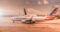 White American Airlines aircraft parked on the runway at Paris Charles de Gaulle Airport during daylight.