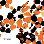 Microscopic views of lunar volcanic glass. Photo Source: Universe Today