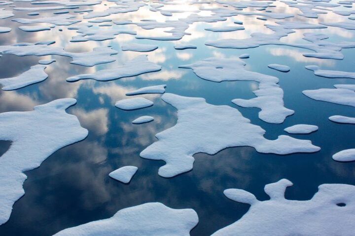 Melting Arctic sea-ice affects precipitation patterns.