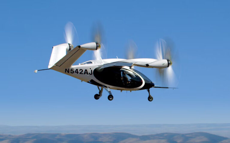 Joby aircraft in flight in Northern California. Photo Source: Joby Aviation