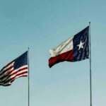 American Flag and Flag of Texas under Blue Sky. Photo Source: Talena Reese (Pexels)