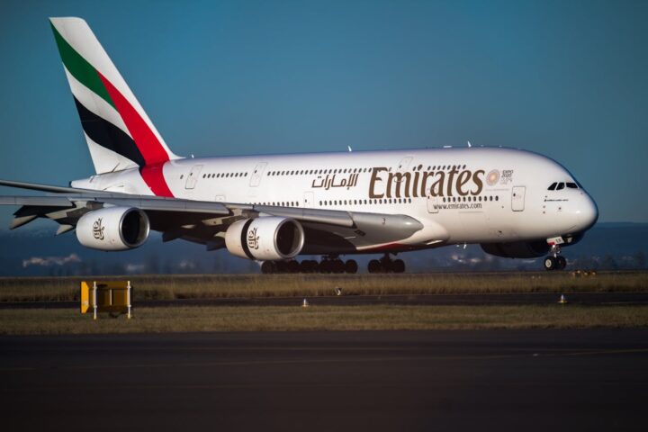 Emirates Airplane Photo Source: Harrison Macourt (Pexels)