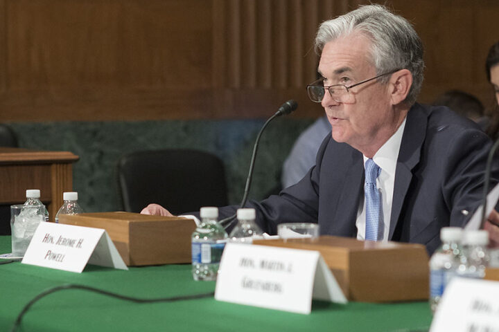 Governor Jerome H. Powell testifies before the Senate Committee on Banking, Housing, and Urban Affairs. Photo Source- Federal Reserve (PDM 1.0)