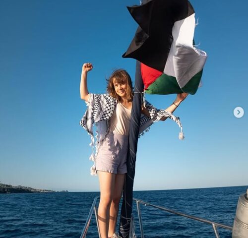 Greta Thunberg aboard the Madleen. Photo Source: Freedom Flotilla Coalition (Instagram)