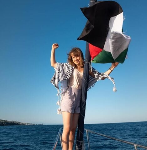 Greta Thunberg aboard the Madleen. Photo Source: Freedom Flotilla Coalition (Instagram)