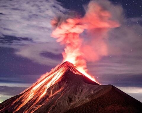 Lava going down the Volcano Fuego in Guatemala. Photo Source: Juan Francisco (CC BY-SA 2.0)